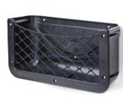 TREM Tasca portaoggetti  in abs con rete colore nero Nuovo