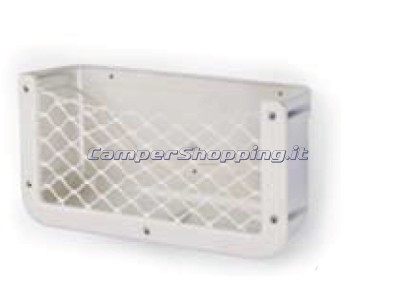 CamperShopping.it Tasca portaoggetti in abs  con rete colore bianco Tasche