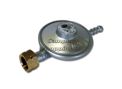 CamperShopping.it Regolatore  gas a bassa pressione - taratura fissa - pu/mbar 30 - omologato imq Orizzontali