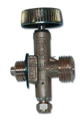 CamperShopping.it Rubinetto con sfiato con attacco camping gaz Attacco Camping Gaz