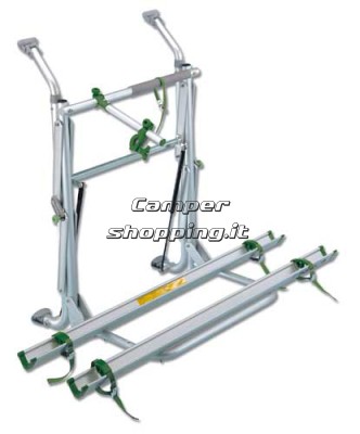 TREM Portabici per camper  2 posti trotter lift sollevabile con ammortizzatori a gas 2 posti