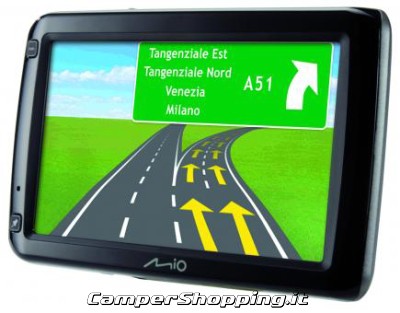MIO Navigatore mio spirit configurabile sulla dimensione del camper Navigatore